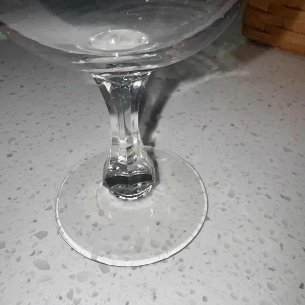 Vintage Libbey Arby’s Christmas Glass With Column Stem Single